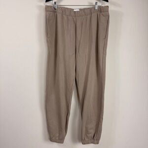 MATE the Label Organic Cotton Fleece Jogger Pants Mushroom Taupe XL